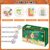 Bmag 3-in-1 Counting Bears and Number Balance Toys, Preschool Math GameKindergarten STEM Learning Activities, Montessori Sorting Toys Educational Gifts for Kids