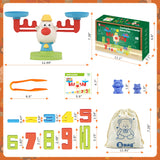 Bmag 3-in-1 Counting Bears and Number Balance Toys, Preschool Math GameKindergarten STEM Learning Activities, Montessori Sorting Toys Educational Gifts for Kids