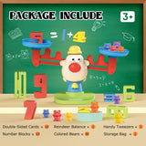 Bmag 3-in-1 Counting Bears and Number Balance Toys, Preschool Math GameKindergarten STEM Learning Activities, Montessori Sorting Toys Educational Gifts for Kids