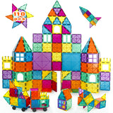 Neoformers Magnetic Building Tiles, 110 Pcs 3D Magnetic Building Blocks Set for Kids, STEM Educational Preschool Magnet Toys for Toddlers Boys Girls 3 4 5 6 7 8 Year Old with 2 Cars