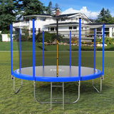 10 FT Trampoline for Kids with Safe Enclosure Net, Outdoor Fitness Trampoline with Waterproof Jump Mat Ladder for Indoor Park Kindergarten Toddler Trampolines