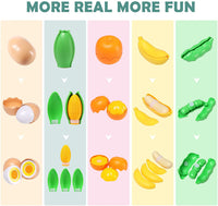 88PCS Cutting Play Food Sets for Kids, Pretend Play Kitchen Toys Accessories with Storage Basket, Plastic Fruits & Vegetables, Educational Toy for Toddlers Girls Boys Birthday Gifts