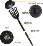 Solar Pathway Lights Decorative Outdoor, 8 Pack Solar Powered Yard Lights, Waterproof Landscape Lighting for Pathways, Lawn, Patio, Deck