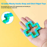 NEOROD 32 pcs Fidget Toy Set, Sensory Toys Set for Stress Relief, Decompression Toy Set WIP, Stretchy String, Squeeze Toy, Mochi Squishy Toy, Snake Cube Twist