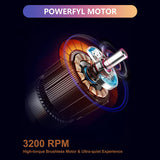 Massage Gun Deep Tissue, Handheld Percussion Muscle Massager for Athletes, Lightweight, Portable, Long Battery Life, LCD Touch Screen, 30 Speeds & 10 Heads