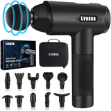 Massage Gun for Athletes, Deep Tissue Muscle Massager for Body Muscle Pain Relief with 30 Speeds, 10 Heads