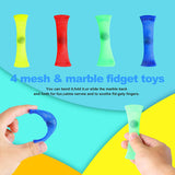 NEOROD 32 pcs Fidget Toy Set, Sensory Toys Set for Stress Relief, Decompression Toy Set WIP, Stretchy String, Squeeze Toy, Mochi Squishy Toy, Snake Cube Twist