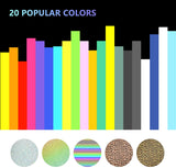 Lvoess HTV Heat Transfer Vinyl Bundle, 69 Pack 12" x 10" Iron on Vinyl Sheets with 3 Pcs Weeding Tools Set, Easy Cut & Weed, for Heat Press Design T-Shirts, Silhouette Cameo or Heat Press Machine