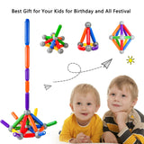 BMAG 38 PCS Magnetic Balls and Rods Set , Magnet Building Sticks Set, Building Blocks Tiles, STEM Stacking Toys