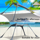 Beach Tent, Upgrade Pop up Sun Shade Tent for 3-4 Adults, UPF50+ Outdoor Shade Canopy for Beach, Camping, Fishing, Backyard and Picnics.