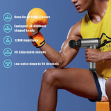 Massage Gun Deep Tissue,Percussion Muscle Massager with 30 Adjustable Speeds and 10 Heads,Handheld Body Back Muscle Massager with LCD Touch Screen