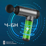 Massage Gun Deep Tissue,Percussion Muscle Massager with 30 Adjustable Speeds and 10 Heads,Handheld Body Back Muscle Massager with LCD Touch Screen