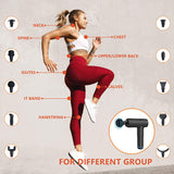 Massage Gun Deep Tissue, Handheld Percussion Muscle Massager for Athletes, Lightweight, Portable, Long Battery Life, LCD Touch Screen, 30 Speeds & 10 Heads