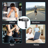 Massage Gun Deep Tissue,Percussion Muscle Massager with 30 Adjustable Speeds and 10 Heads,Handheld Body Back Muscle Massager with LCD Touch Screen