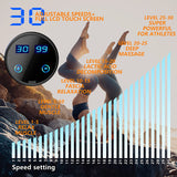 Massage Gun for Athletes, Deep Tissue Muscle Massager for Body Muscle Pain Relief with 30 Speeds, 10 Heads