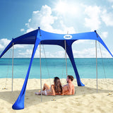 Beach Tent, Upgrade Pop up Sunshade Tent for 3-4 Adults, UPF50+ Outdoor Shade Canopy for Beach, Camping, Fishing, Backyard and Picnics.