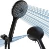 Handheld Shower Head, High Pressure 6-Setting Showerhead, Built-in Power Wash to Clean Tub, Tile & Pets, Adjustable Bracket.