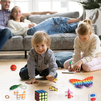 28 Pack Sensory Toys Set, Relieves Stress and Anxiety Fidget Toy for Children Adults, Perfect for Classroom Reward with Gift Box
