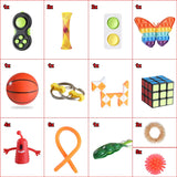 28 Pack Sensory Toys Set, Relieves Stress and Anxiety Fidget Toy for Children Adults, Perfect for Classroom Reward with Gift Box