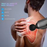 Muscle Massage Gun Deep Tissue for Athletes, Upgrade Percussion Muscle Massage Gun for Neck Back, Shoulder Body Pain Relief, 10 Heads, 30 Speeds with LCD Screen