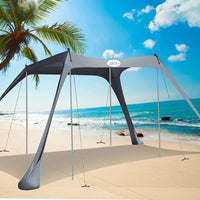 Beach Tent, Upgrade Pop up Sun Shade Tent for 3-4 Adults, UPF50+ Outdoor Shade Canopy for Beach, Camping, Fishing, Backyard and Picnics.