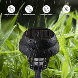 Solar Pathway Lights Decorative Outdoor, 8 Pack Solar Powered Yard Lights, Waterproof Landscape Lighting for Pathways, Lawn, Patio, Deck