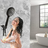 Handheld Shower Head, High Pressure 6-Setting Showerhead, Built-in Power Wash to Clean Tub, Tile & Pets, Adjustable Bracket.
